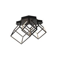 V-TAC VT-7921 LED-Deckenleuchter 3 Würfel, schwarze Decke, 64 x 35,9 x 41 cm, 46 W, 3000 K – 15342