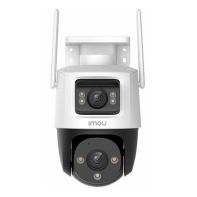 IMOU IPC-S7XP-10M0WED Cruiser Dual 10MP Outdoor-WLAN-Kamera mit Dual-Objektiv (5MP + 5MP), 8-fachem Digitalzoom, KI-gestützter Personen- und Fahrzeugerkennung, Zwei-Wege-Audio, aktiver Abschreckung und Schutzart IP66