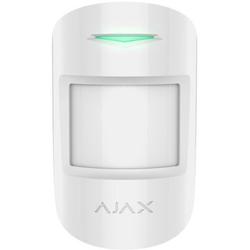 Ajax Superior MotionProtect Plus PIR-Sensor + Mikrowellengeeignet, kabellos, tierimmun, Weiß 133222.02.WH1