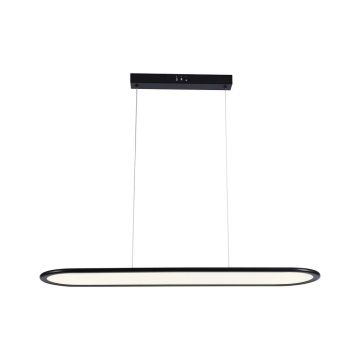 V-TAC VT-7821 LED-Kronleuchter, 24 W, ovale abgehängte Deckenleuchte, 80 x 100 cm, modernes Design, schwarzes Licht, 4000 K – 10045