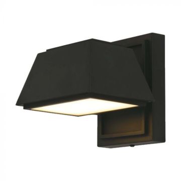 V-TAC VT-1192 rechteckige LED-Wandleuchte 15 W doppelter Lichtstrahl 120 lm/w schwarze Farbe 3000 K modernes Design IP65 SKU 10564