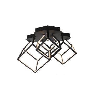 V-TAC VT-7921 LED-Deckenleuchter 3 Würfel, schwarze Decke, 64 x 35,9 x 41 cm, 46 W, 3000 K – 15342
