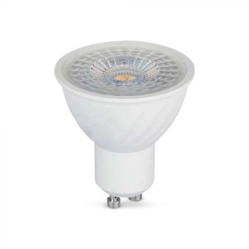 V-TAC LED Strahler GU10 6W 110° dimmbar mit transparenter Abdeckung Licht 3000K - 211981