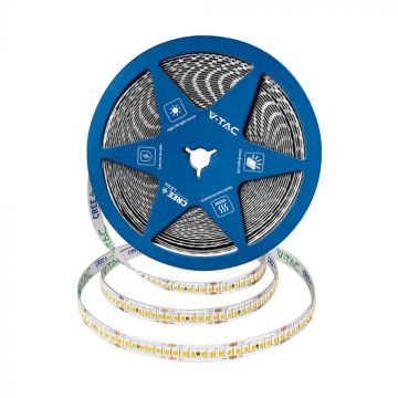 V-TAC PRO LED-Streifen mit CREE-Chip, 238 LEDs/m, 18 W/m, 5 m, 24 V, 135 lm/W, 6500 K, 10 mm, IP20 – Artikelnummer 2126016