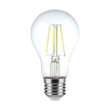 V-TAC LED-Glühfadenlampe E27 4 W, 100 lm/W A60-Formlicht 6500 K – 217120