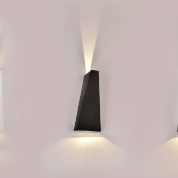 V-TAC VT-826 LED-Wandleuchte mit doppeltem Lichtstrahl, 4 W, 110 lm/W, schwarze Farbe, 4000 K, IP65 – 218298