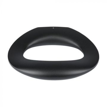 V-TAC LED ovale Wandleuchte 9W 120LM/W Schwarze Farbe 3000K IP20 - 218309