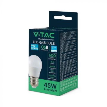 V-TAC PRO VT-290-N LED-Lampe Chip Samsung E27 7W G45 3000K - 21866 V-TAC PRO VT-290-N LED-Lampe Chip Samsung E27 7W G45 3000K - 21866