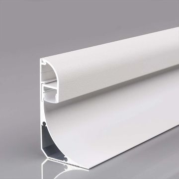 V-TAC Led Eckprofil für indirektes Licht, silberner Aluminiumdiffusor 2000*60*36mm opake Abdeckung - 23180