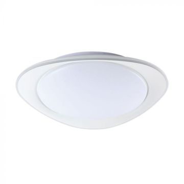 V-TAC 40W dimmbare LED-Deckenleuchte mit Fernbedienung, 3in1 CCT-Fernbedienung, weiße Farbe, elliptische Form D450mm - 23593