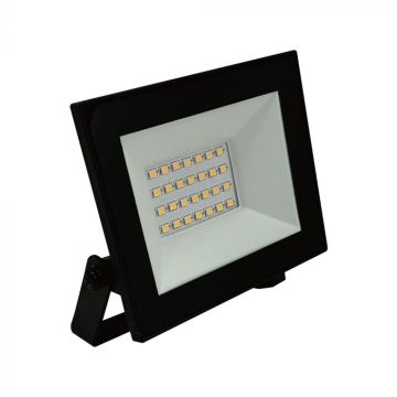 v-tac 20W Slim LED Flutlicht IP65 4000K Schwarz – E-Serie (1510 lm) mit integriertem Treiber – 23984