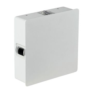 V-TAC VT-704 4W LED wandlamp neutralweiß 4000K aluminum weiß quadratish körper IP65 - SKU 8210