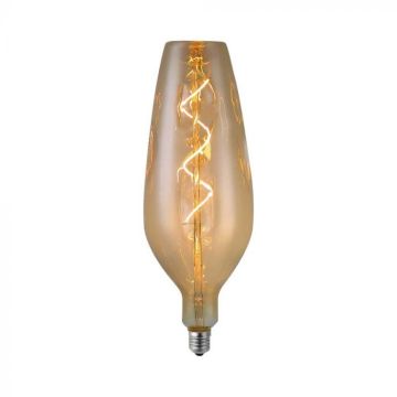 V-TAC VT-2272 Dekorative LED-Glühbirne E27 4 W B125 Spiralfaden, rauchbraunes Glas 2700 K – Artikelnummer 23171