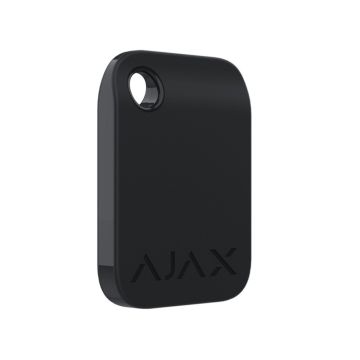 AJAX 38226 ASP Tag Kontaktloser Schlüsselanhänger, Farbe Schwarz, DESFire, 10er-Set