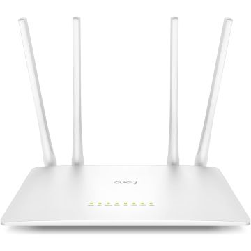 CUDY WR1200 2.0 Dual-Band 5-PORT AC1200 WLAN-Router - MU-MIMO und App-Steuerung