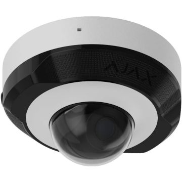 Ajax DomeCam Mini kabelgebundene IP-Dome-Kamera 8 Mpx 2,8 mm AI IR 30 m Basislinie 76022.214.WH1
