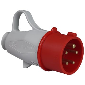 Dreiphasiger mobiler Stecker 3P+N+E 16A 400V 6h, IP44-Schraube Dreiphasiger mobiler Stecker 3P+N+E 16A 400V 6h, IP44-Schraube