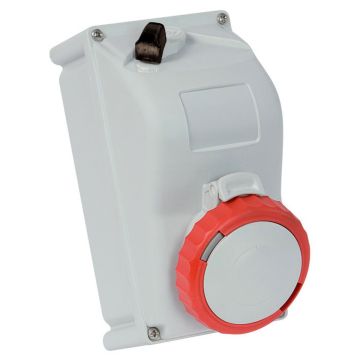 FANTON 3P+N+T 16A 400V IP67 Rote verriegelte Wandsteckdose – Artikelnummer 73345