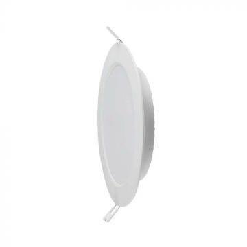 V-TAC PRO Mini-LED-Einbaupanel, rund, 6 W, Samsung-Chip, Loch 107–112 mm, weiße Farbe 6500 K – 78601