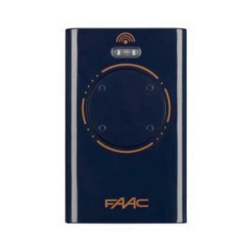 FAAC XT4 433 SL BLU 787015 4-Kanal-Fernbedienung 433,92 MHz Festcode SL für Torautomatisierung