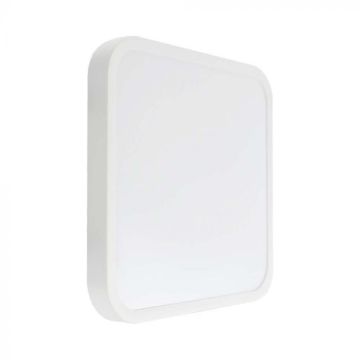 V-TAC VT-8630W-SQ LED-Deckenleuchte 48 W, IP44, quadratisch, weiß, 360°, modernes Design, 4000 K weiße Farbe – Artikelnummer 76311