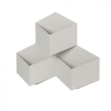 V-TAC VT-709 LED-Lampe 9W weißes Aluminiumgehäuse IP20 warmweiß 3000K - SKU 8221