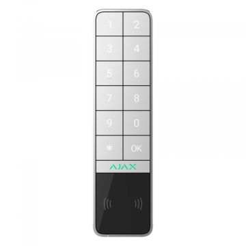 Ajax KeyPad Kabellose Outdoor-Tastatur Weiß – Sichere und intelligente Steuerung – Artikelnummer 99967.286.WH1