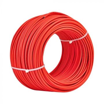 V-TAC Solarkabel 6 mm unipolares Photovoltaiksystem ROTE Farbspule 50 m FV-6 - 11829