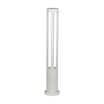V-TAC VT-820-W 10 W COB LED-Garten-Stehlampe 80 cm Pfahl weißer Körper IP65 kaltweißes Licht 6400 K - SKU 128325