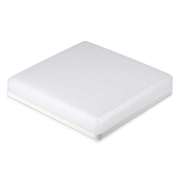 V-TAC PRO VT-8033 15W quadratische LED-Deckenleuchte weiß 110lm/w warmes Licht 3000K IP44 IK08 - sku 2113909