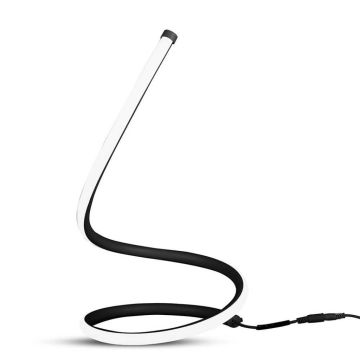 V-TAC VT-7312 20W LED Tischlampe schwarz in Aluminium und Silikon warmweißes Licht 3000K ON/OFF Stromversorgung - sku 2140311