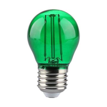 V-TAC VT-2132 Grüne LED-Glühlampe 2W E27 G45 farbiges Glasfilament grün - SKU 217411