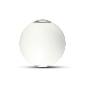 V-TAC VT-836 4W kugelförmige LED-Wandleuchte – zweistrahliges weißes SMD-LED-Licht 4000K kugelförmig IP65 – SKU 218302