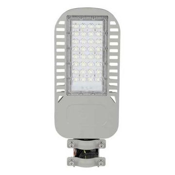 V-TAC PRO VT-54ST Armature LED-Straßenleuchte 50 W, hohe Helligkeit, 135 LM/W, Samsung-Chip, natürliches Weiß, 4000 K, schlankes IP65 – Artikelnummer 21958