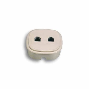 Telefonwand-/Unterputzdose für 2 Stecker 6/4c Fanton 22380 Telefonwand-/Unterputzdose für 2 Stecker 6/4c Fanton 22380