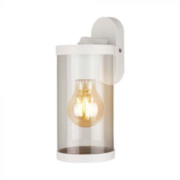 V-TAC VT-1149 LED-Wandleuchte E27-Fassung transparenter weißer Körperapplikation IP44 - 23020