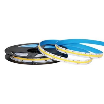 V-TAC VT-512 LED-Streifen 1000lm/mt 24V COB-Streifen 5Mt 12W/mt kaltweiß 6000K CRI>90 IP20 - SKU 2651