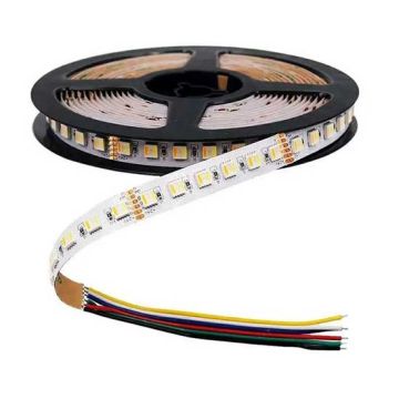 V-TAC VT-5050 24V led streifen strip SMD5050 5M 24W/M 60LED/M 70LM/W Farbwechsel 3IN1+RGB-Multicolor Wasserdicht IP65 - SKU 2896