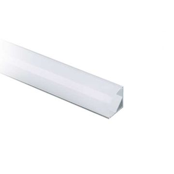 V-TAC VT-8109 2 m eckiges Aluminiumprofil, silberfarben, satinierte Abdeckung für LED-Streifen 2000 x 15,8 x 15,8 mm – Artikelnummer 3353