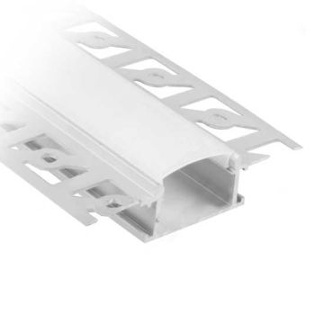 V-TAC VT-8101 Aluminium-Profil Milky Cover - sku 3359