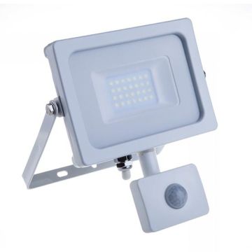 V-TAC PRO VT-20-S 20W LED flutlicht PIR sensor chip samsung SMD 6400K Ultra slim Weiß IP65 - SKU 450