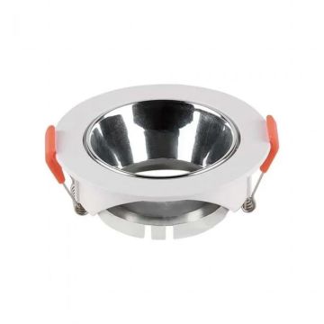 V-TAC VT-931 runder LED-Einbaustrahler GU10 weiß mit Chromreflektor SKU 6647