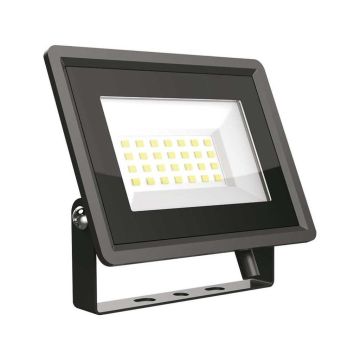 V-TAC VT-4924-B Schlanker LED-Strahler 20 W 100° 1650 LM IP65 SMD F-Serie mit integriertem IC-Treiber, schwarze Farbe 4000 K – 6738