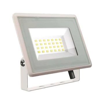 V-TAC VT-4924-W SLIM Weißer LED-Strahler E-SERIE 20W 1650LM SMD Kaltweiß 6500K Artikelnummer 6742