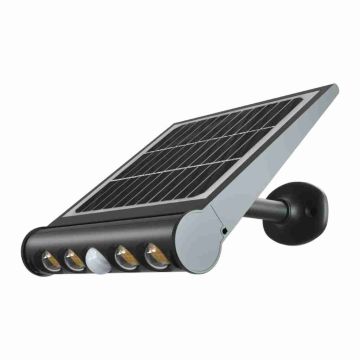 V-TAC VT-11108 8W Solar-LED-Gartenleuchte mit Solarpanel im Freien mit PIR-Bewegungssensor 3000k IP65 sku 6844