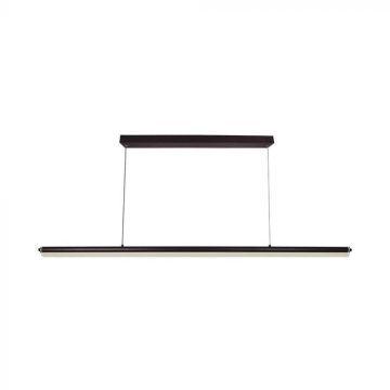V-TAC VT-7771 23 W LED-Kronleuchter, moderne Design-Deckenleuchte, rechteckige Hängeleuchte, schwarze Farbe, 120 cm Licht, 4000 K – 6943