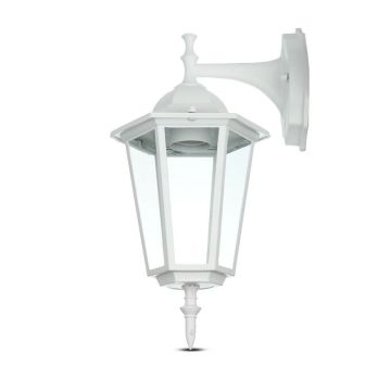 V-TAC VT-750 Garden Wall Klein Lamp IP44 Facing-Down weißer Körper Holder E27 - sku 7069
