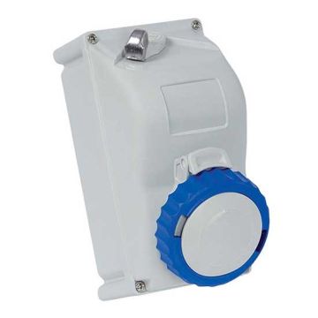 Verriegelte Wandsteckdose socket KEY BLOCK 2P+E 32A 200-250V 6h IP67 Fanton 73360