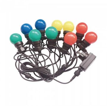 V-TAC VT-70510 0,5W Birne LED RGB String Licht anschließbar PIN 5M mit Glühbirne Eu Stecker - sku 7435