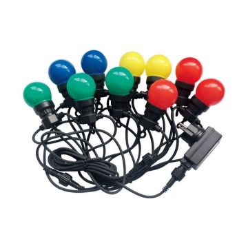 V-TAC VT-71020 0,5W Birne LED RGB String Licht anschließbar PIN 10M mit Glühbirne Eu Stecker - sku 7438